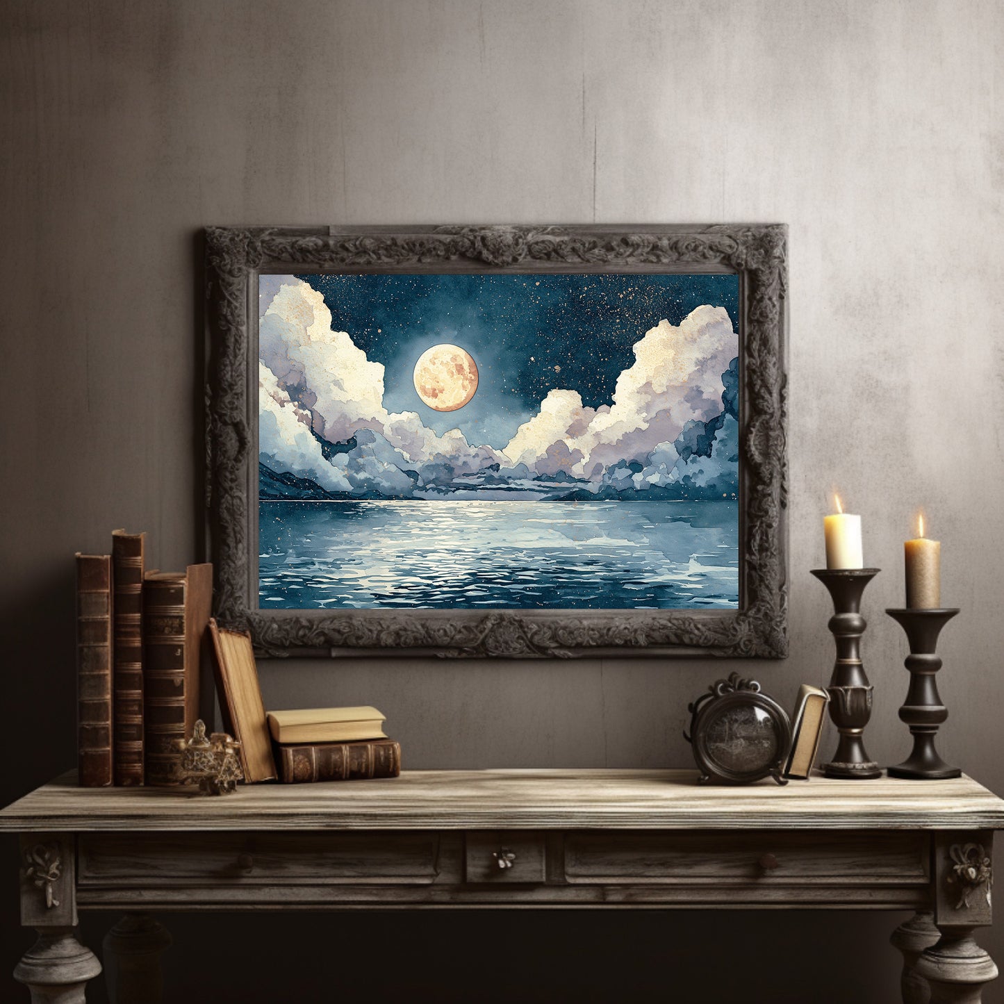 The Moon Keeps Its Watch