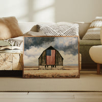 Old Glory in the Wheat Field