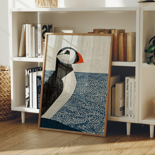 Puffin on the Horizon Line