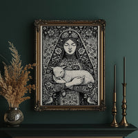 Madonna and Lamb: A Woodcut Devotion