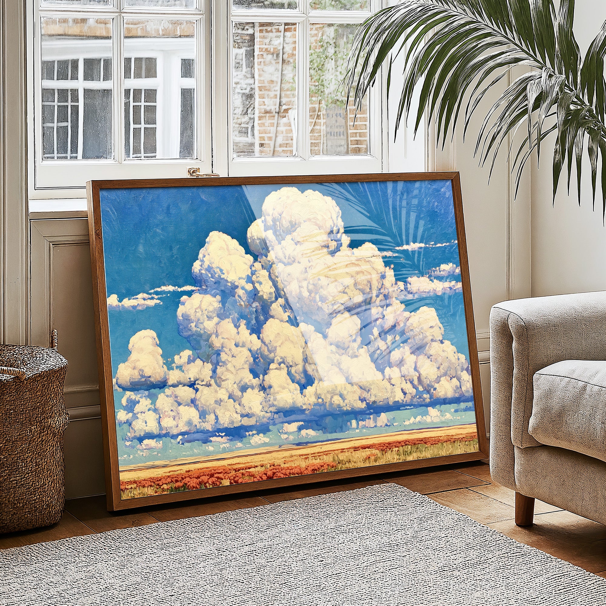 Thunderheads Over Amber Fields