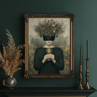 Blindfolded Time: Woman with Golden Chalice