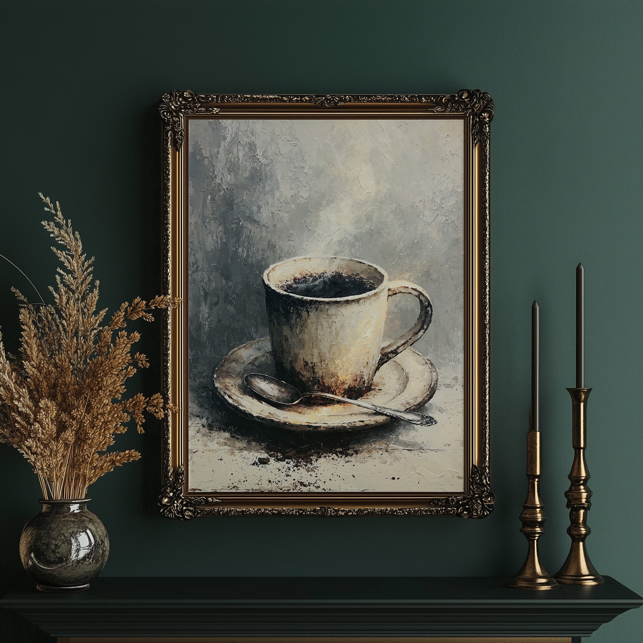 Morning Steam: A Coffee Cup Still Life