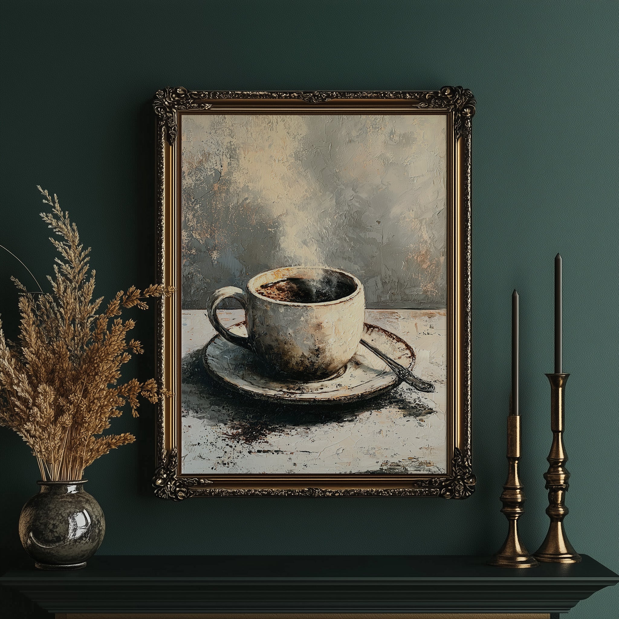 Weathered Brew: A Rustic Coffee Still Life