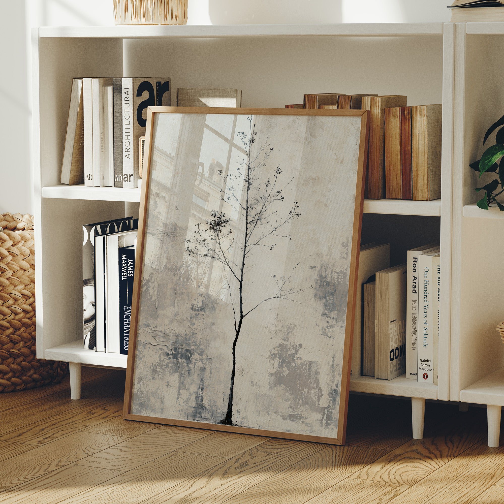Delicate Branches: A Minimalist Winter Tree