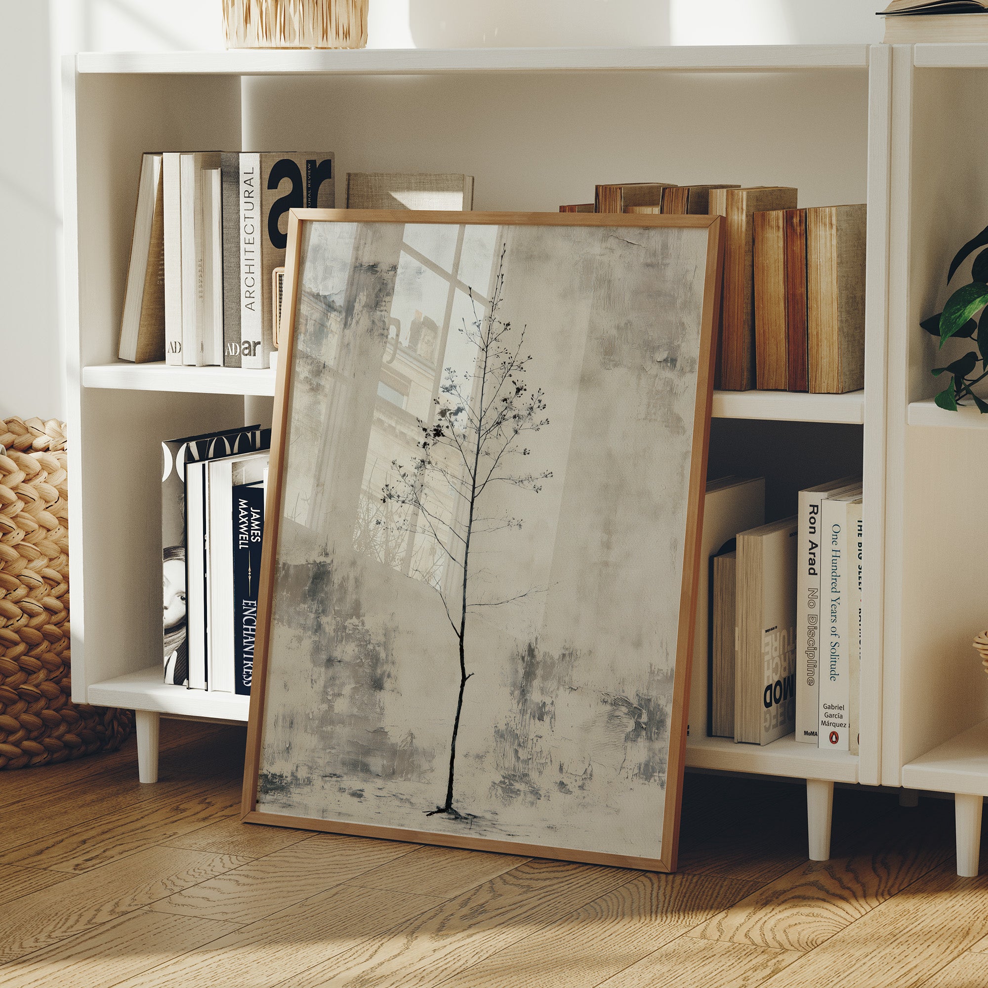 Solitary Sapling: A Minimalist Study in Stillness