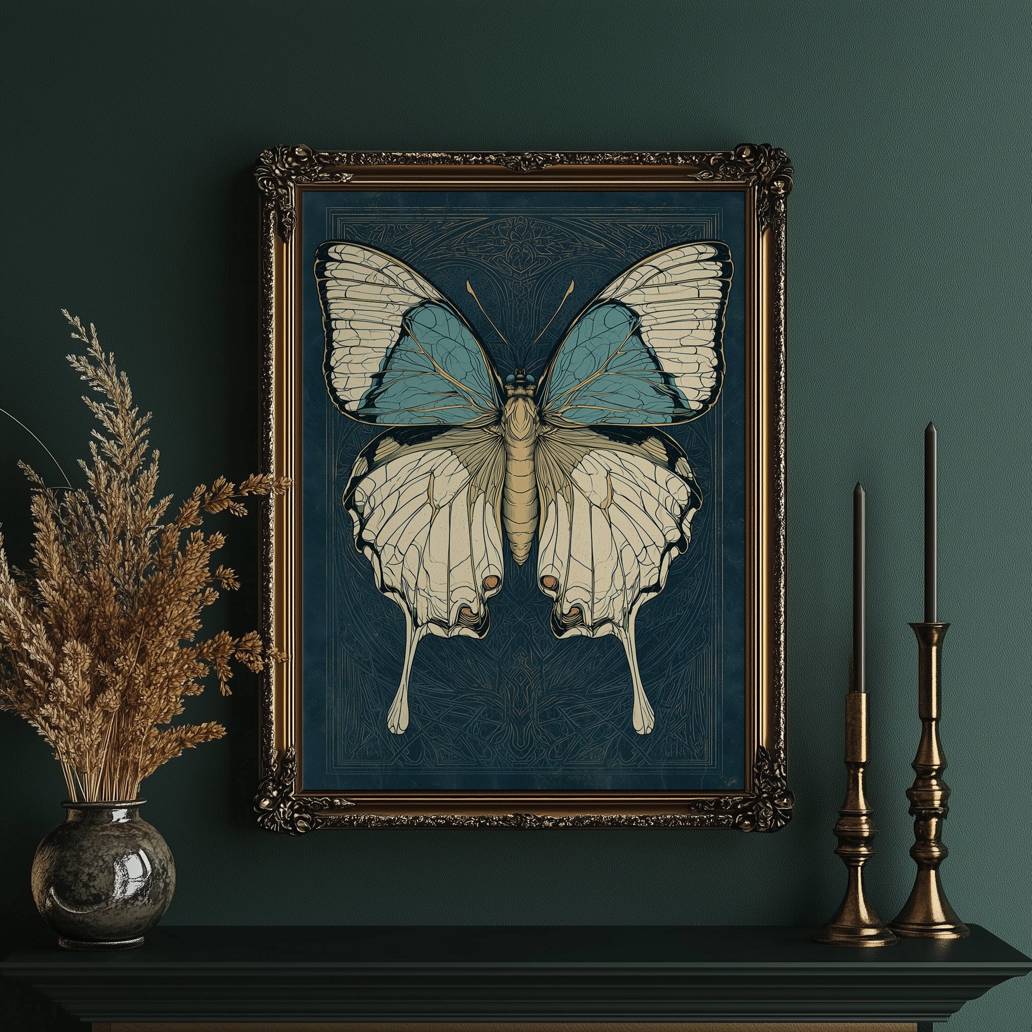 Swallowtail Symmetry: An Art Deco Butterfly Study