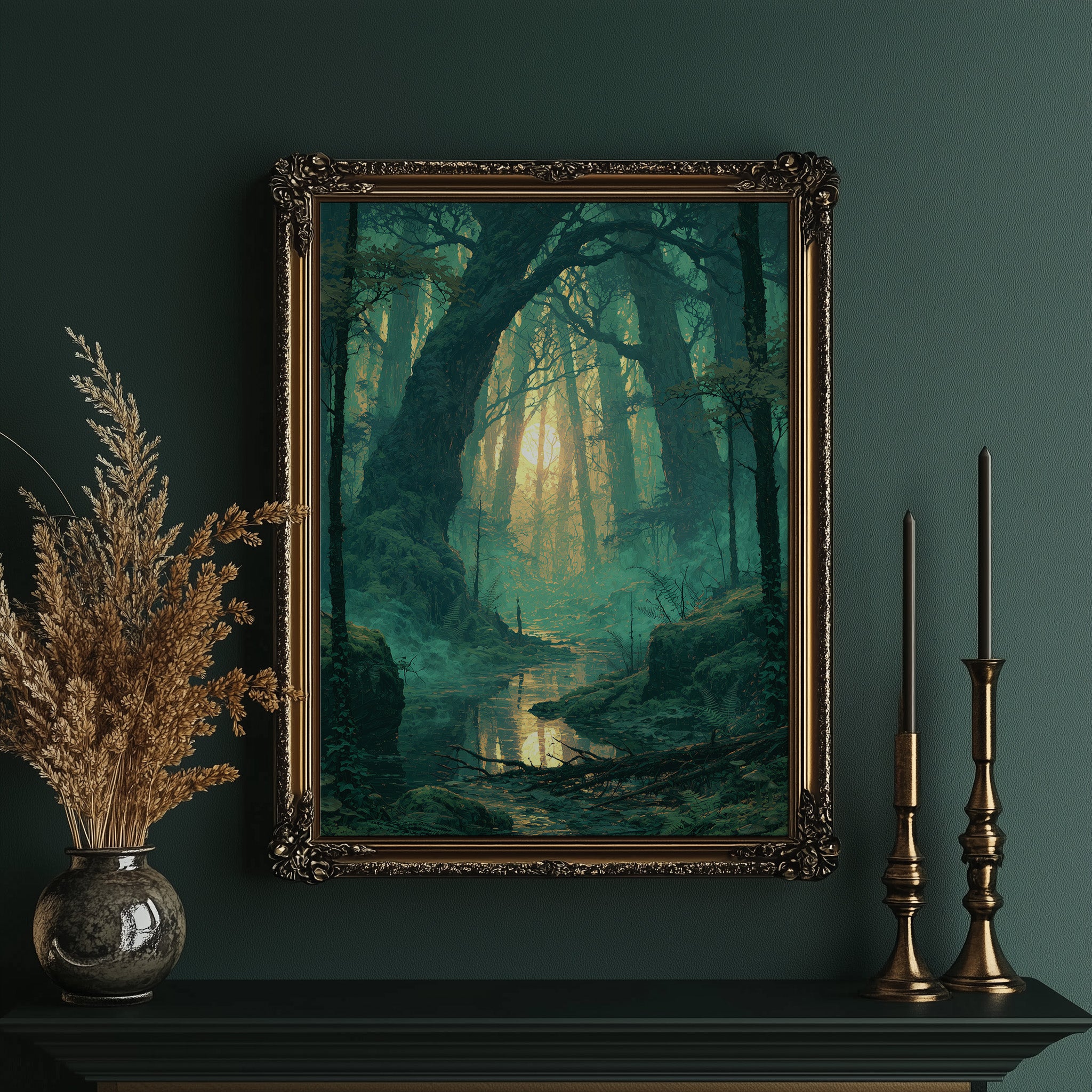 Emerald Hollow: Sunlight Through the Ferns