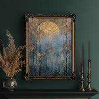 Autumn Gold Beneath the Harvest Moon