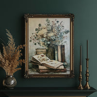 Eucalyptus & Pressed Blooms, Reading Corner