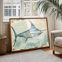Marlin on Weathered Wood