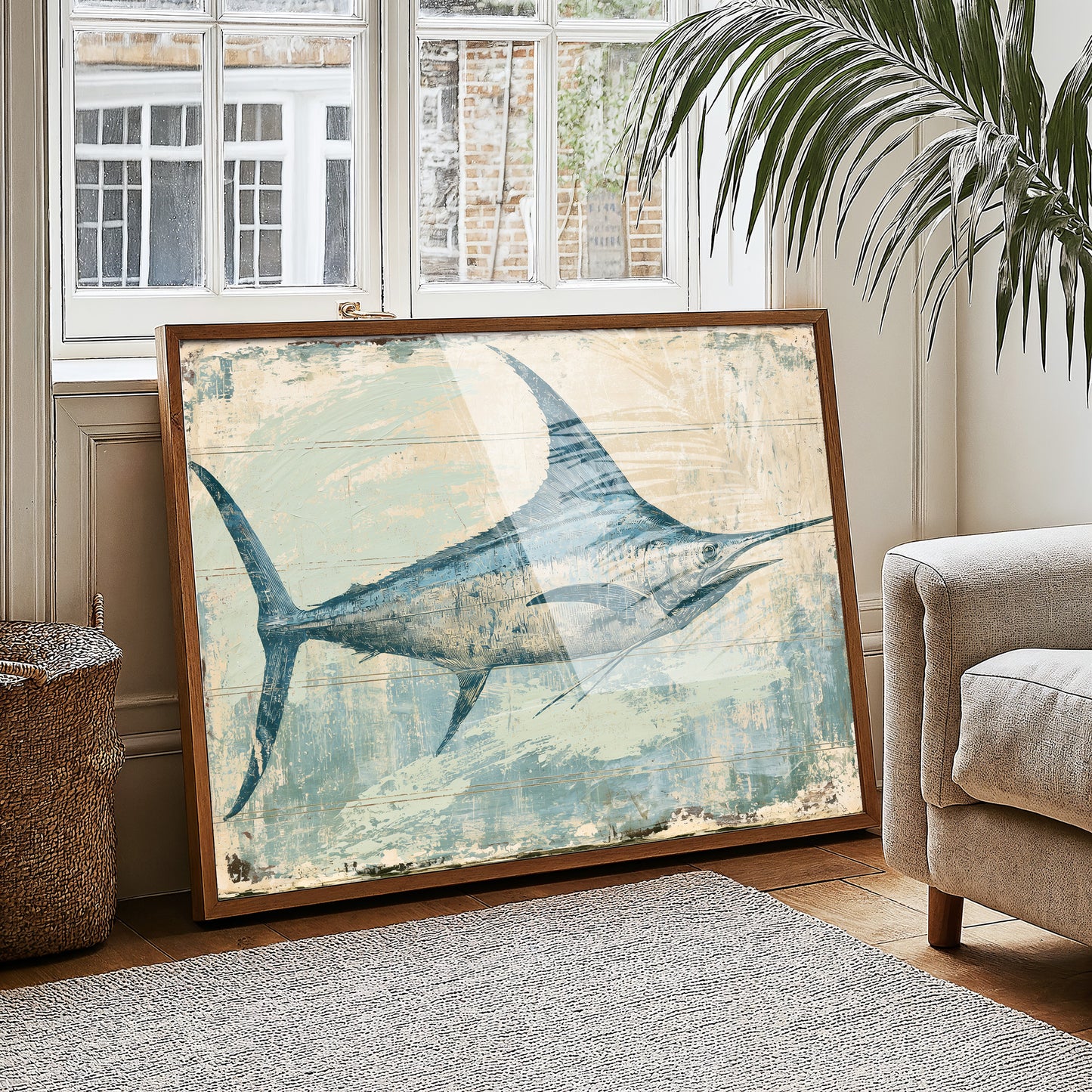 Marlin on Weathered Wood