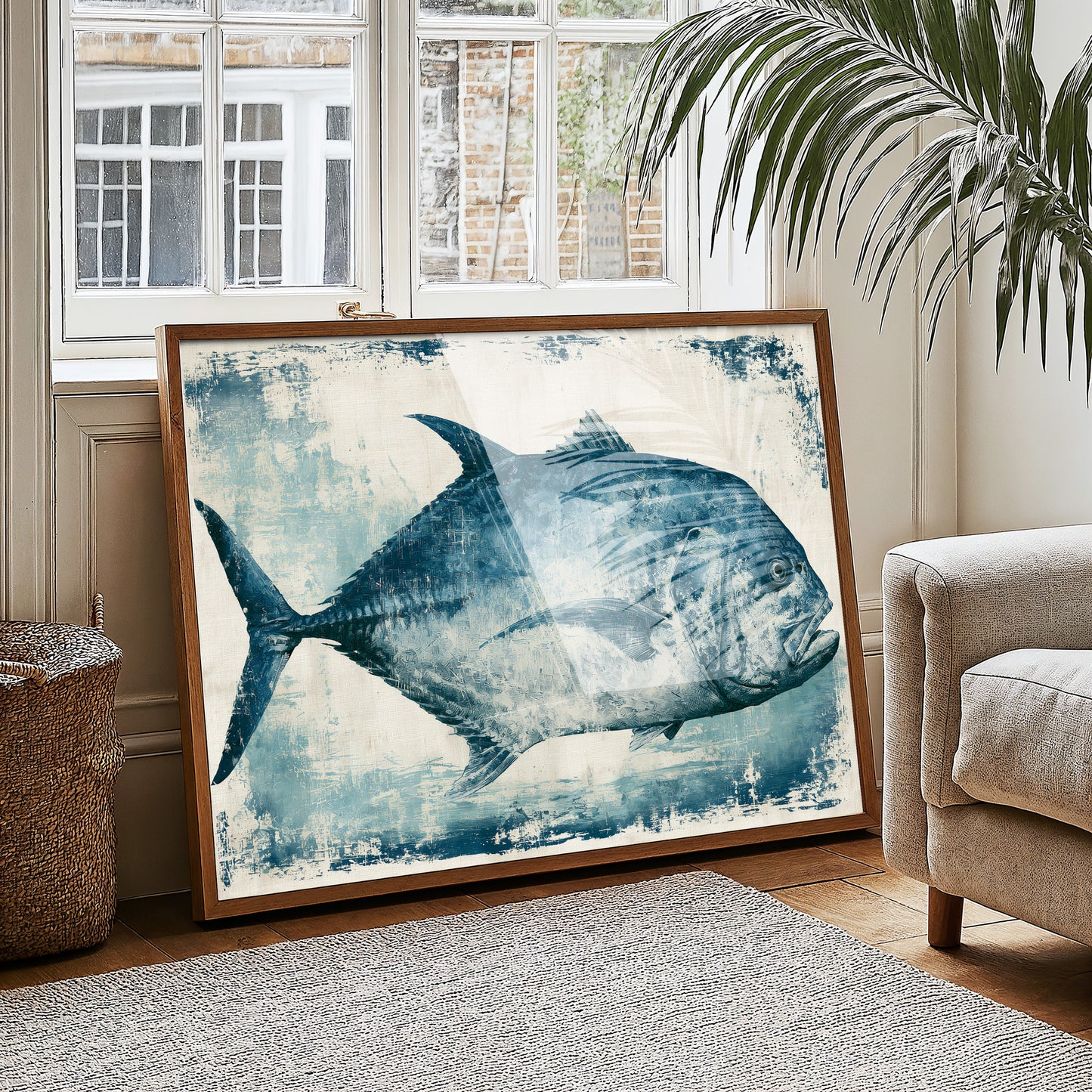 Blue Pompano, Textured Study