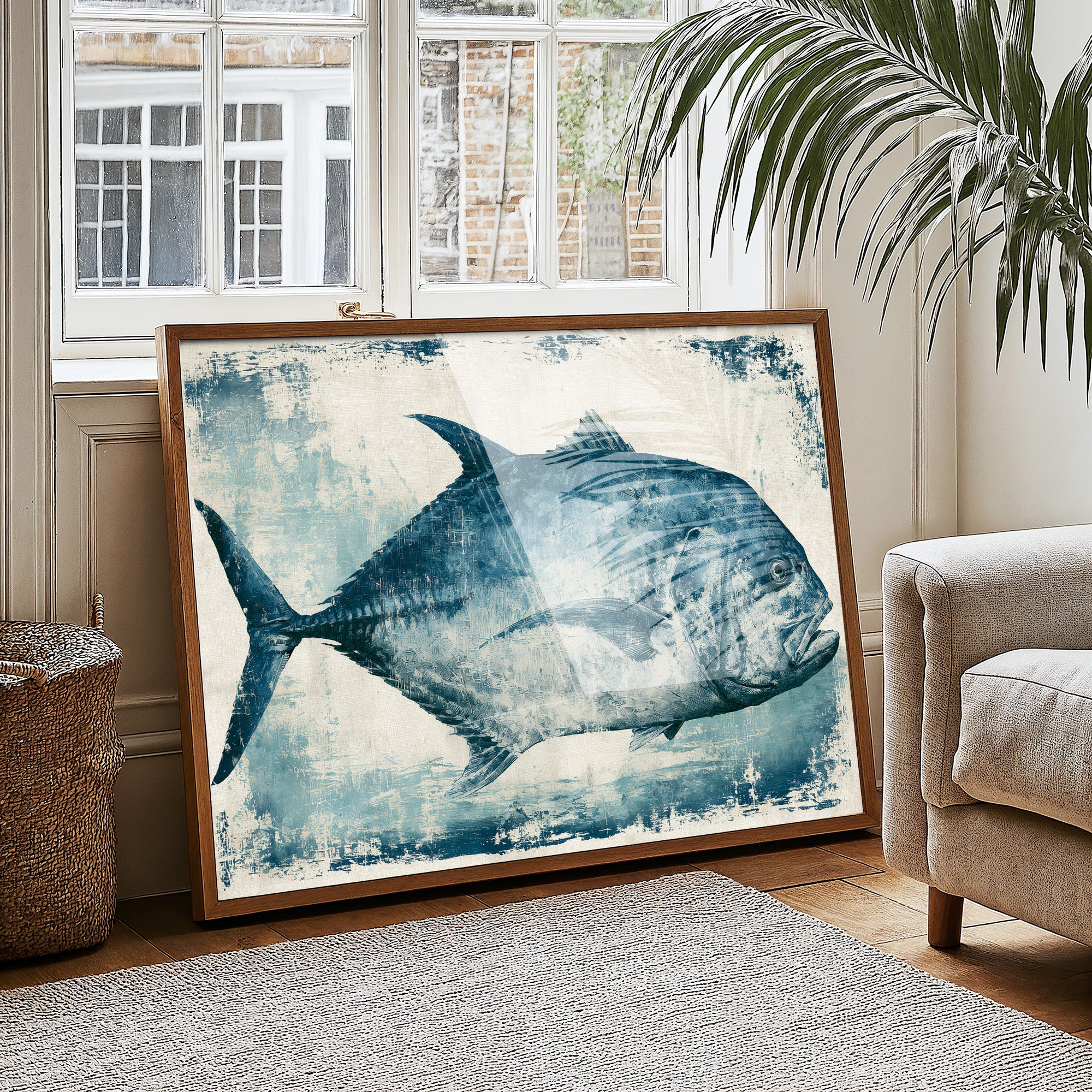 Blue Pompano, Textured Study