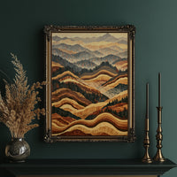 Rolling Foothills in Marquetry