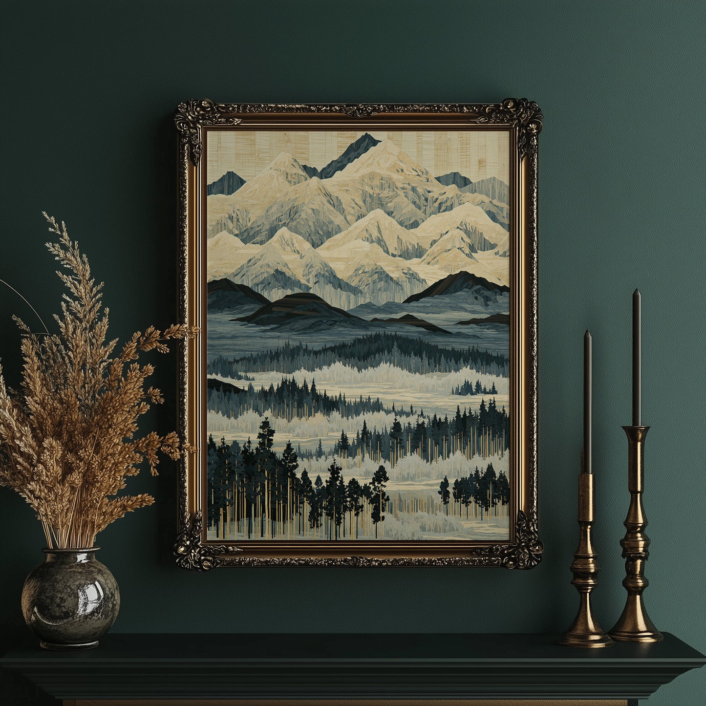 Blue Ridge in Marquetry