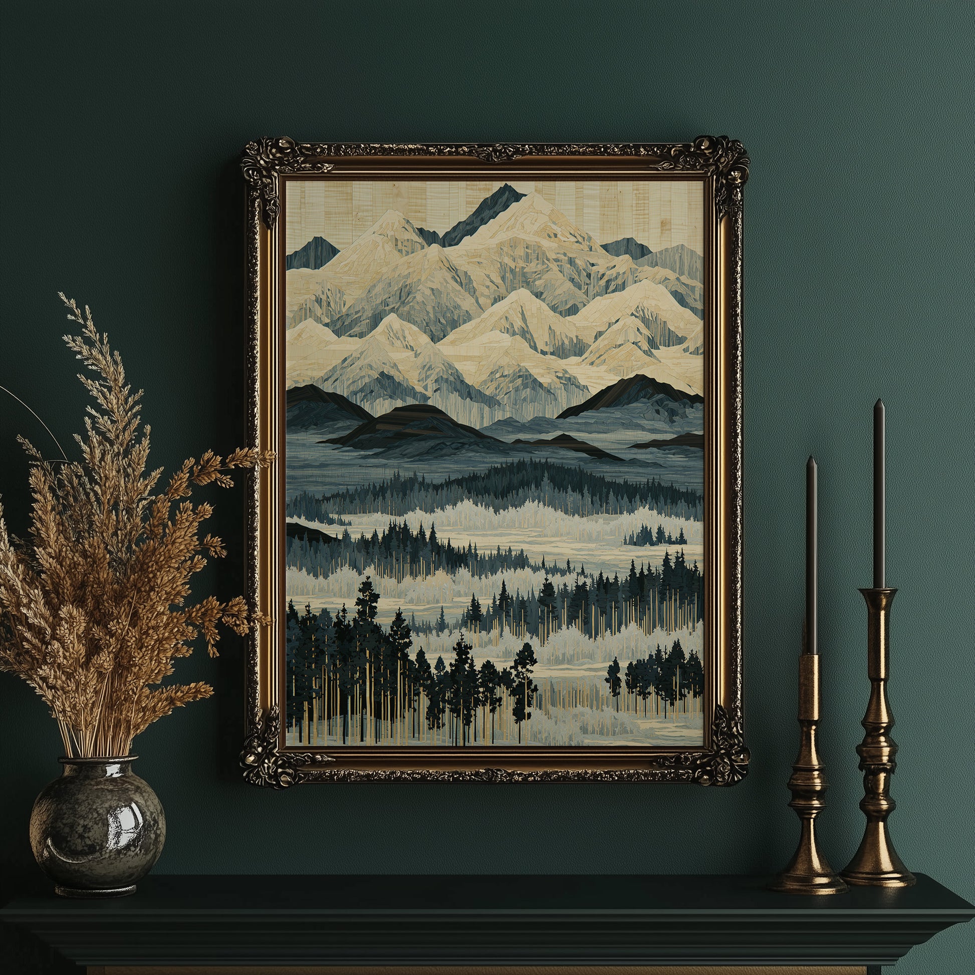 Blue Ridge in Marquetry