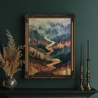 River Canyon in Marquetry