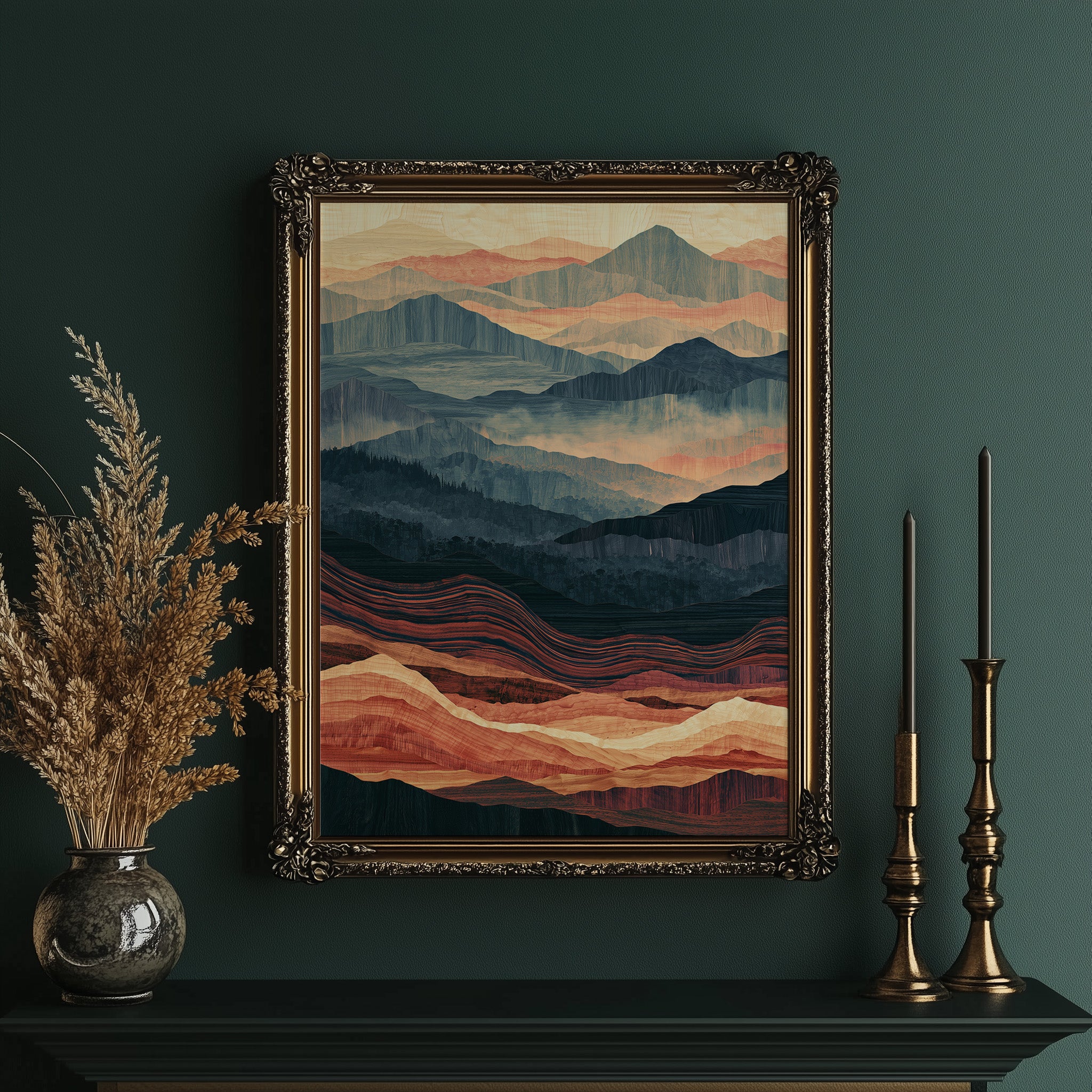 Dusk to Ember in Marquetry
