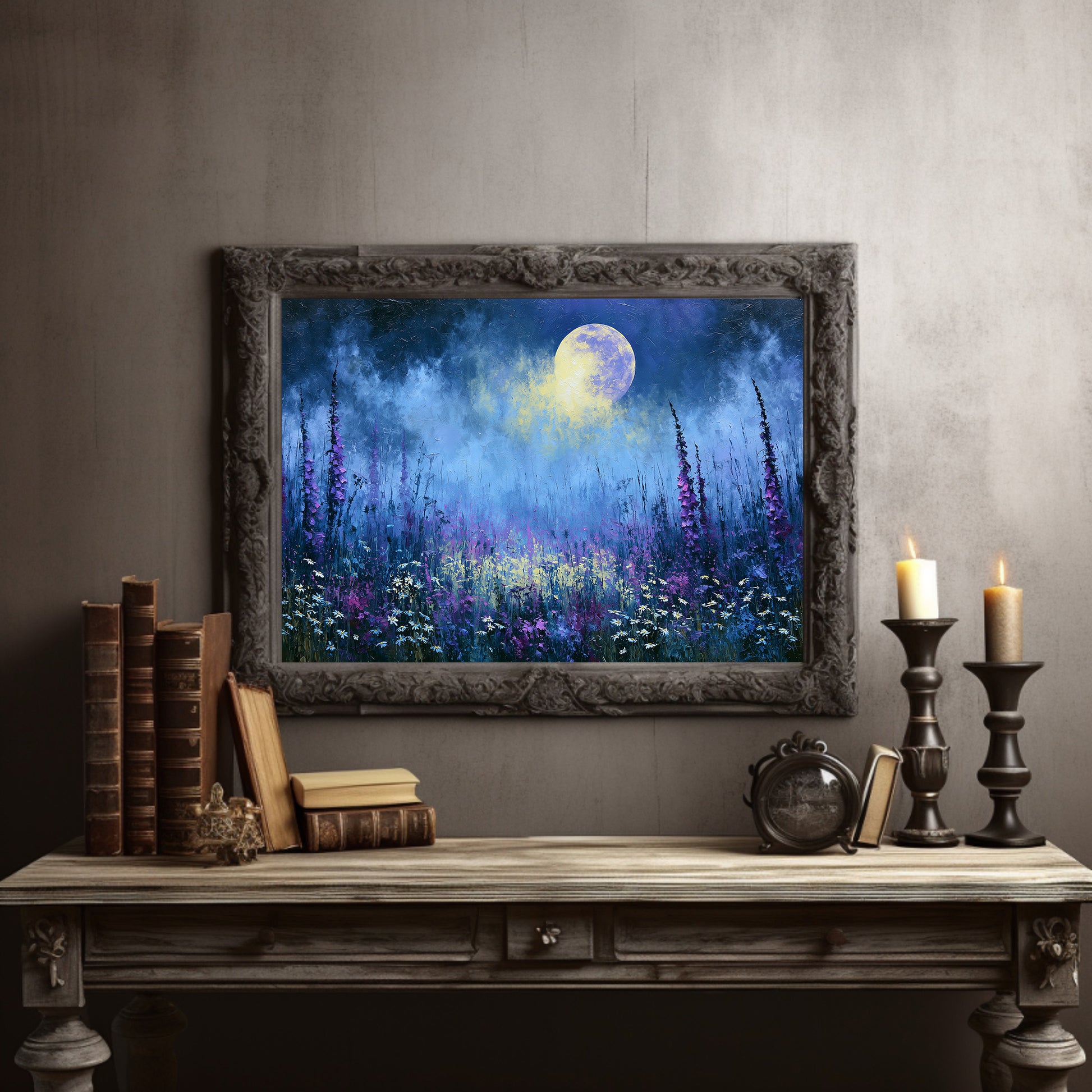 Foxglove Meadow, Full Moon Rising