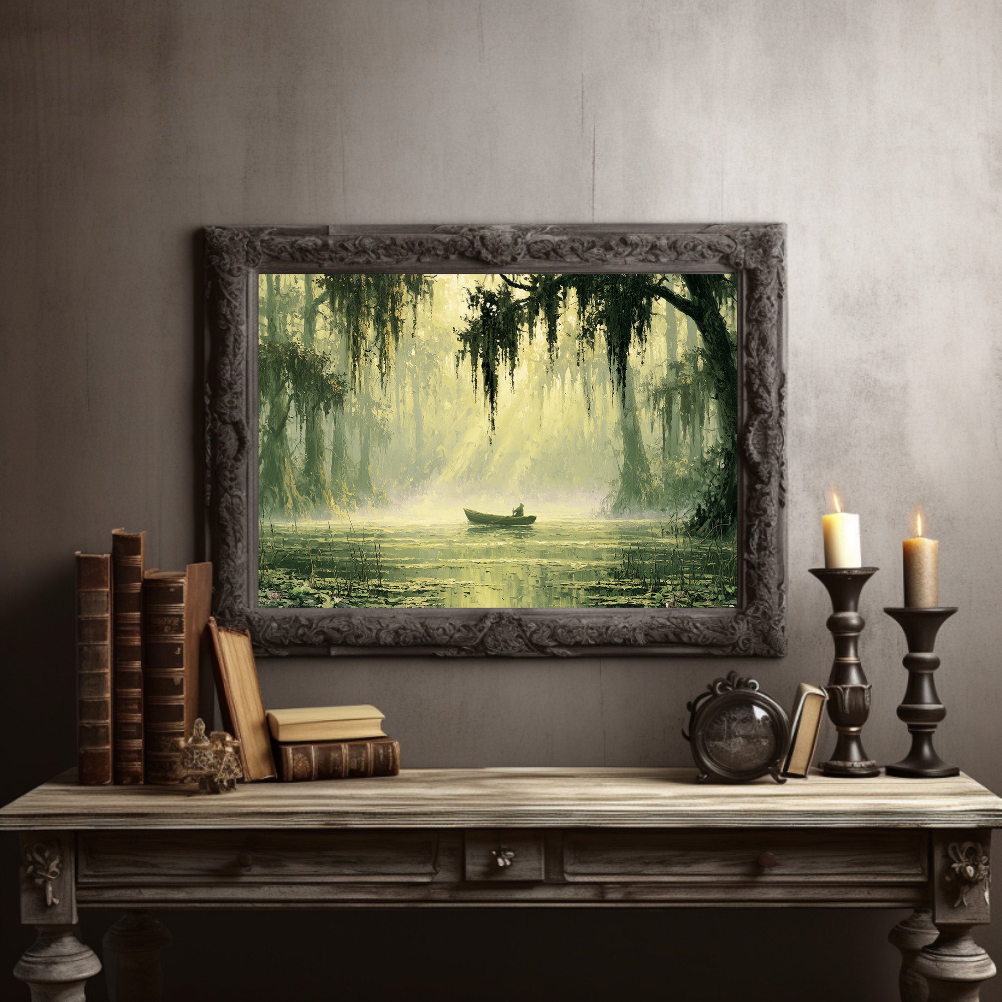 Rowing Through the Green Bayou