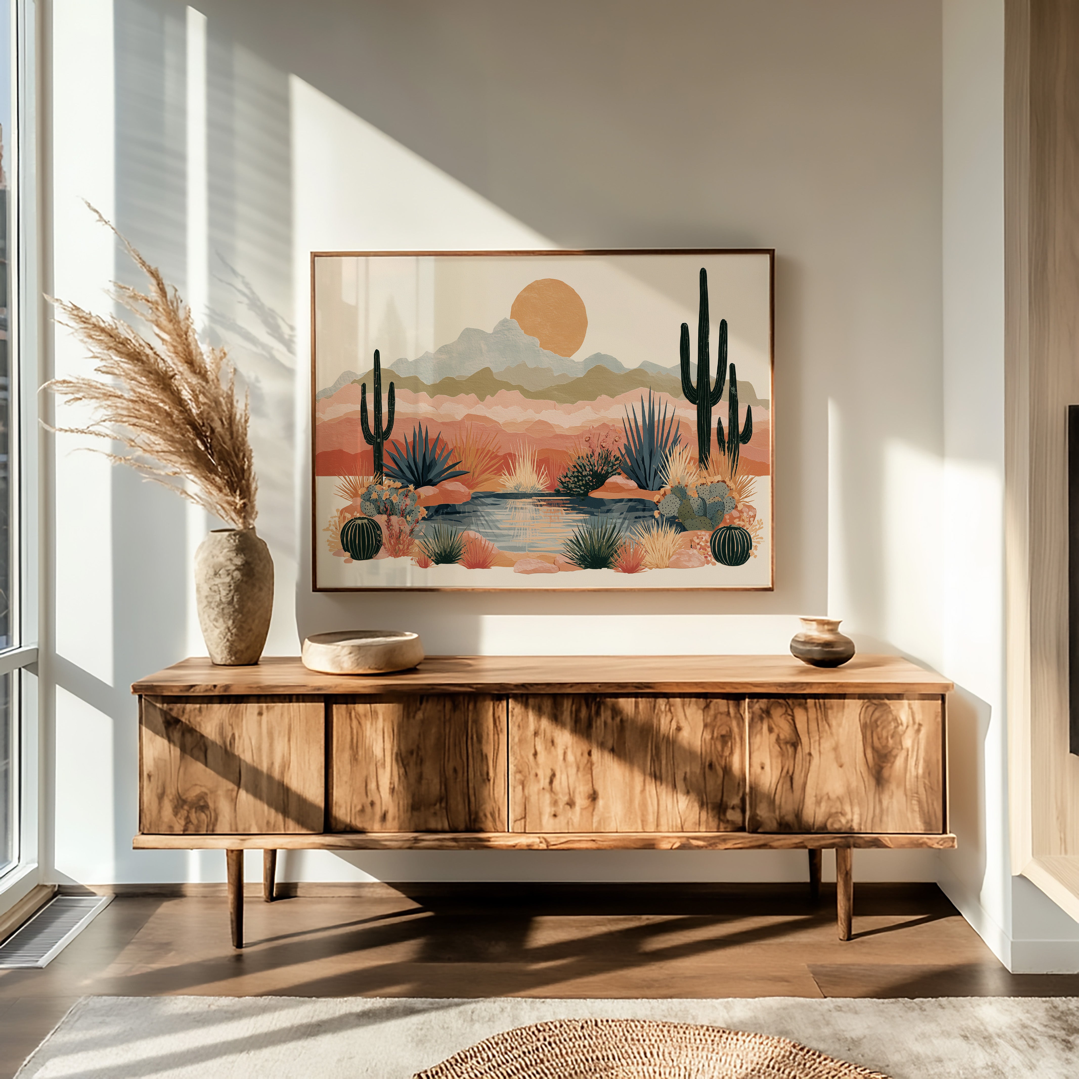 Desert Oasis at Golden Hour