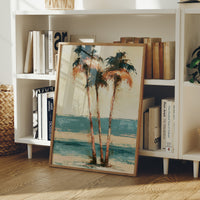 Palms Painted in Palette Knife Gold