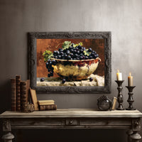 Bowl of Sunlit Grapes