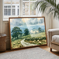 Stone Wall Farmhouse, Grazing Flock