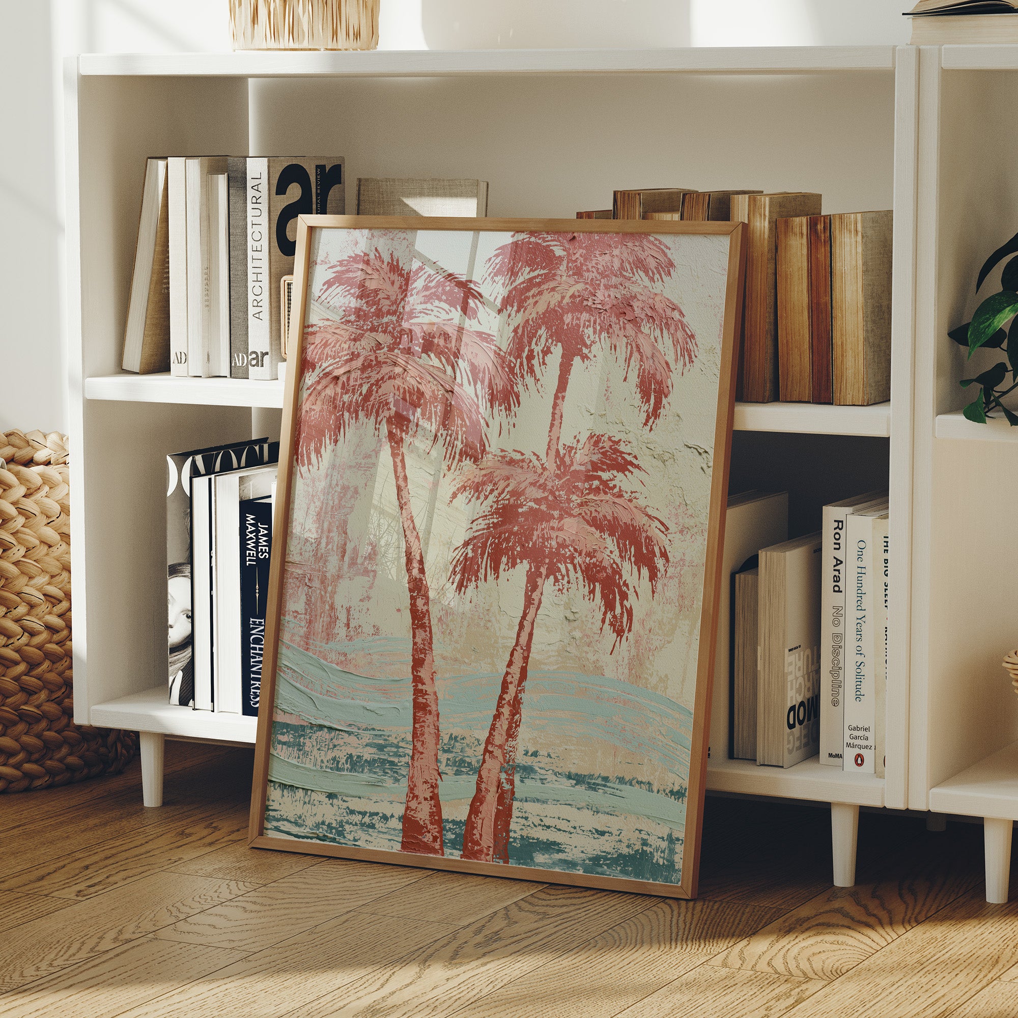 Coral Palms, Waves of Sage