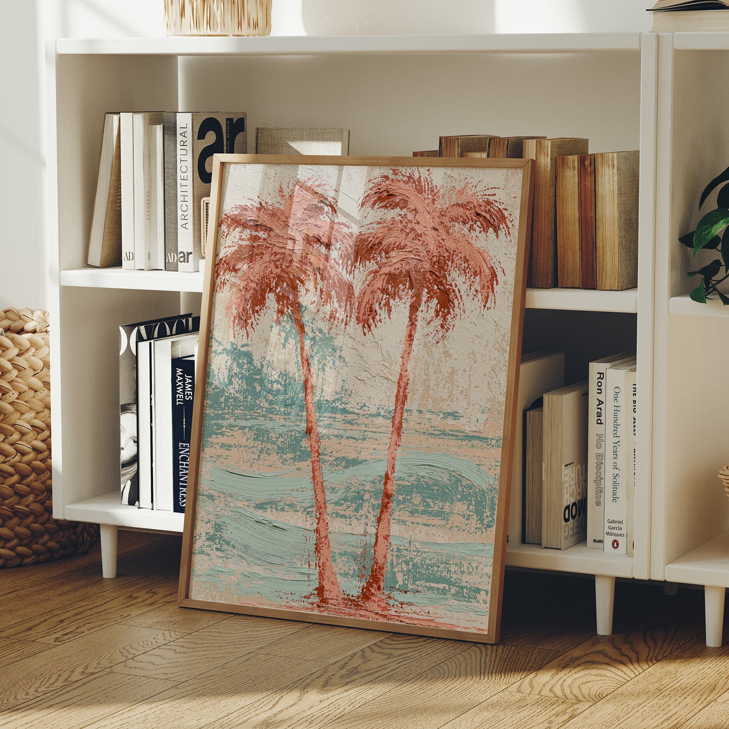 Two Palms Lean In, Coral Heart