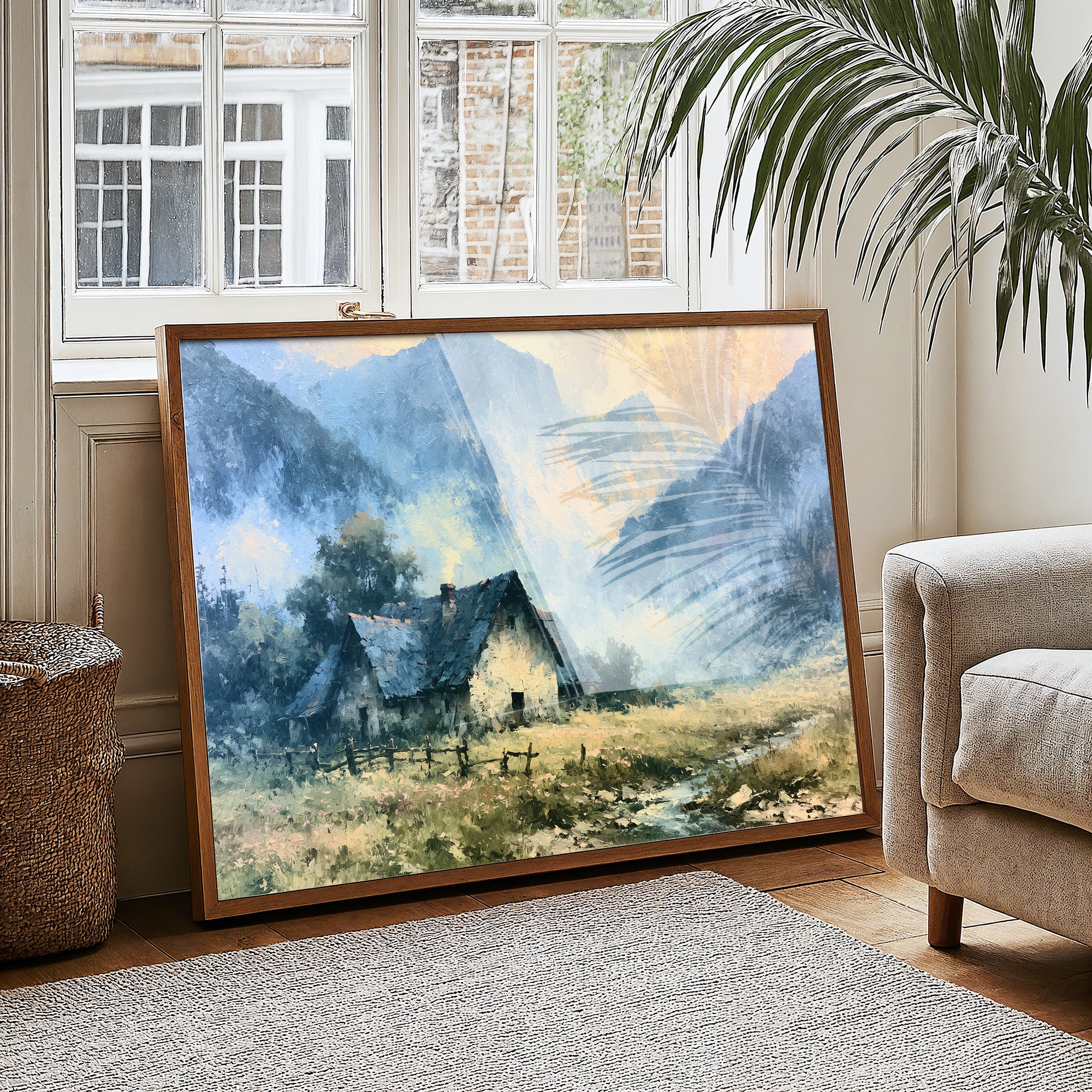 Cottage Beneath the Blue Peaks