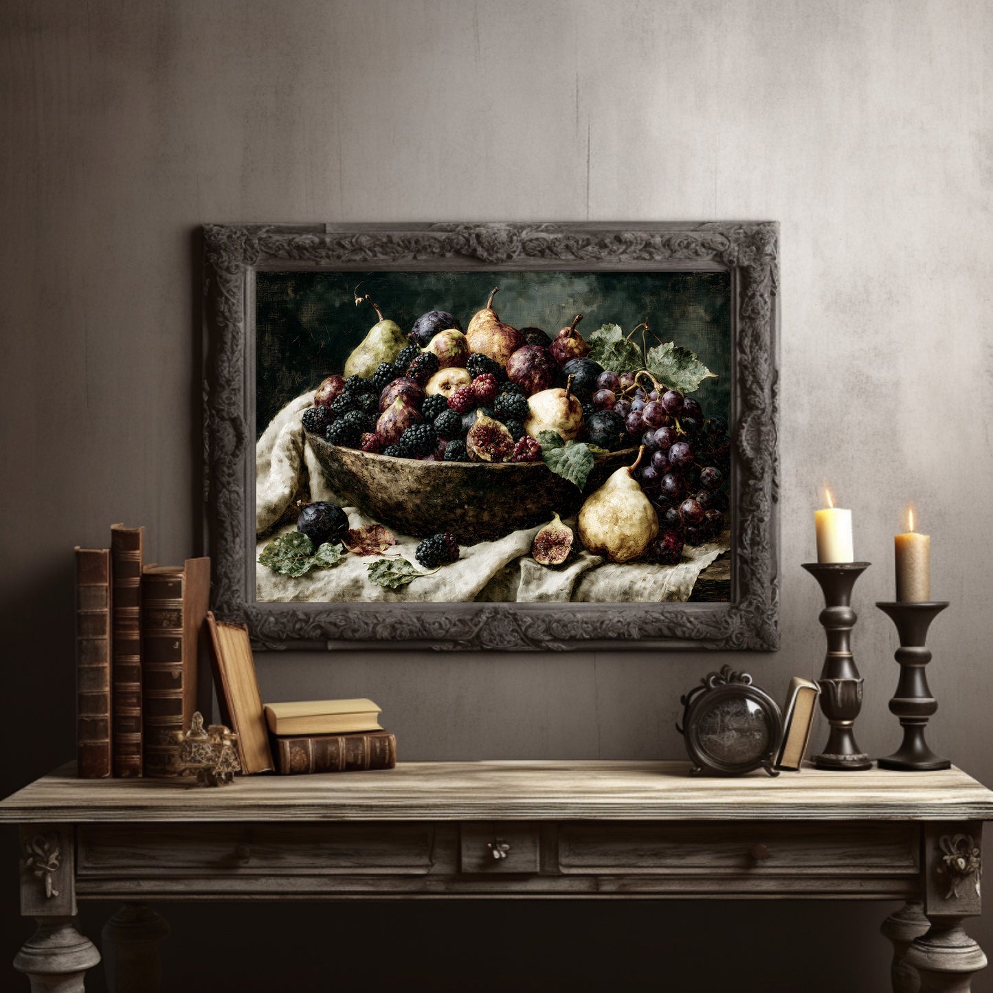 Harvest Bowl of Pears and Figs
