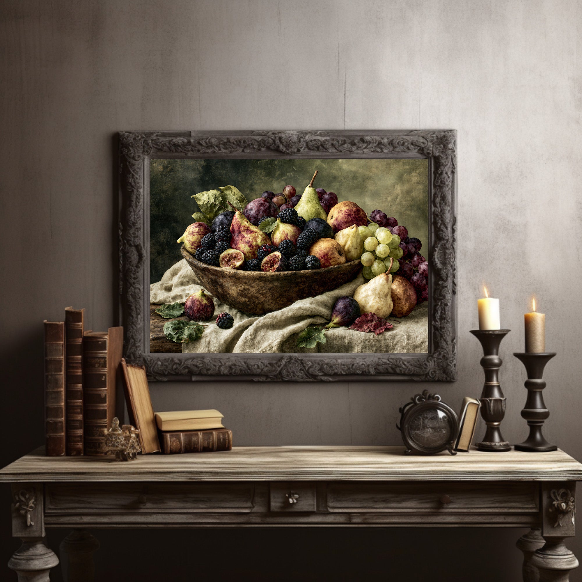 Rustic Bowl of Autumn Bounty