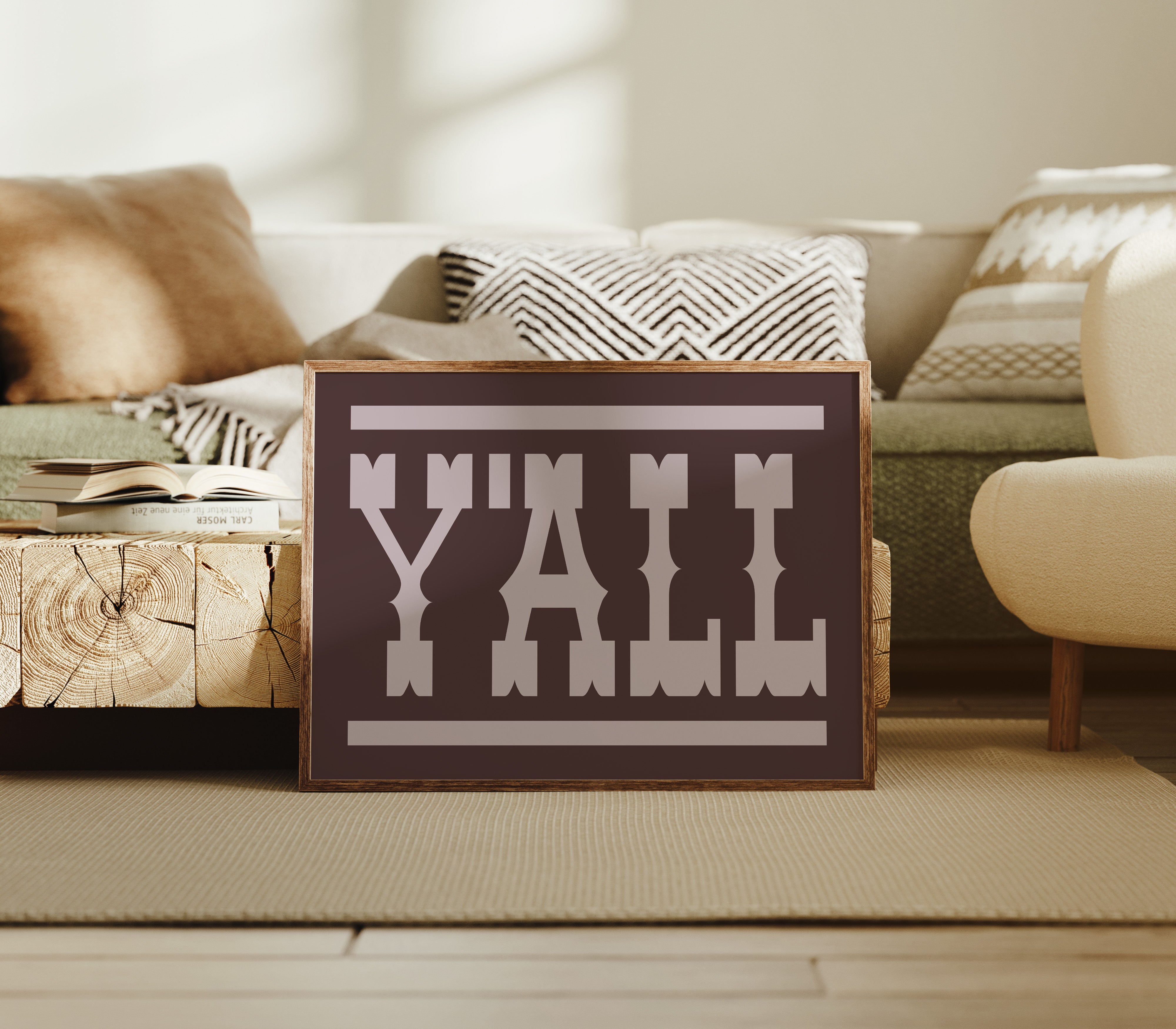 Y'all Western Type Print