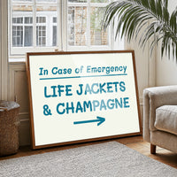 Life Jackets & Champagne, Teal