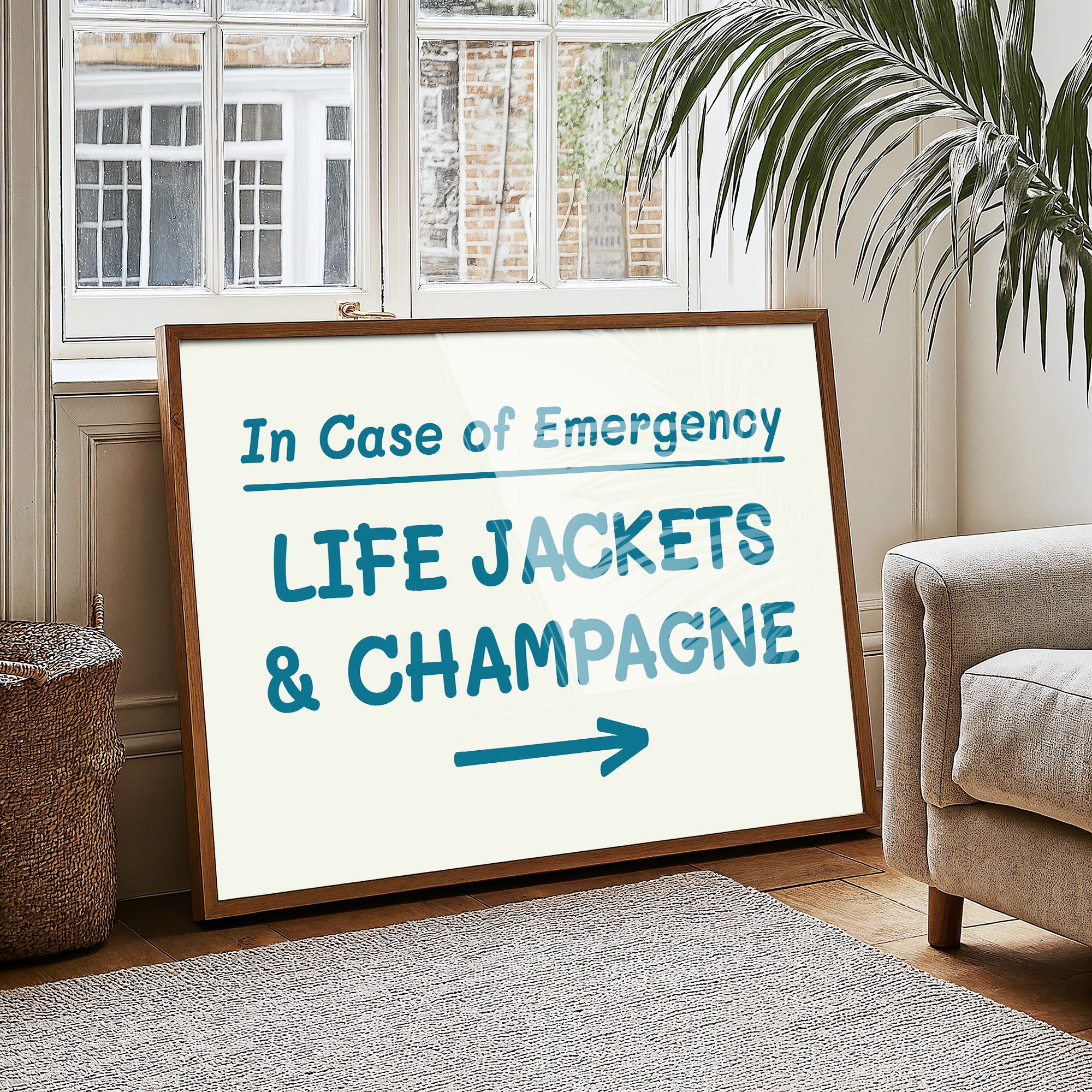 Life Jackets & Champagne, Teal