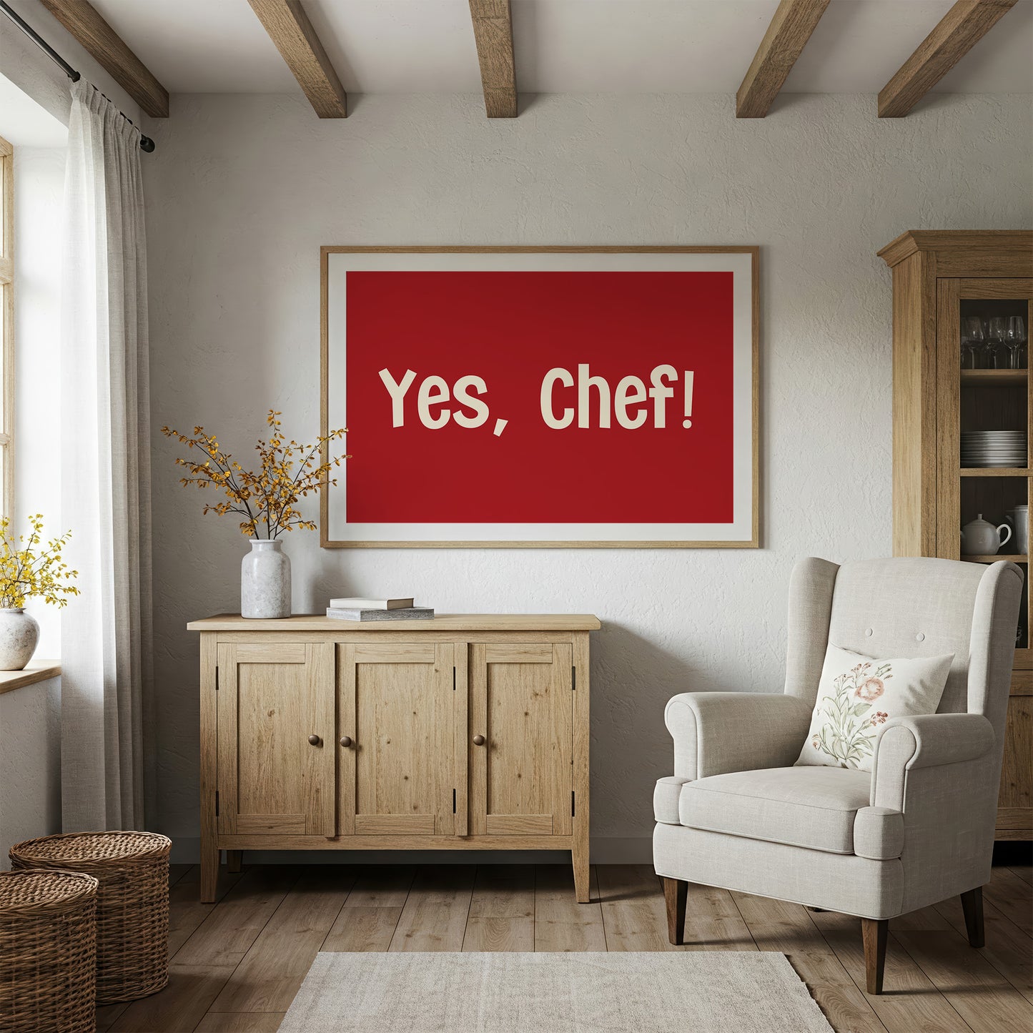 Yes, Chef Kitchen Print