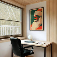 Santa in Profile, Halftone