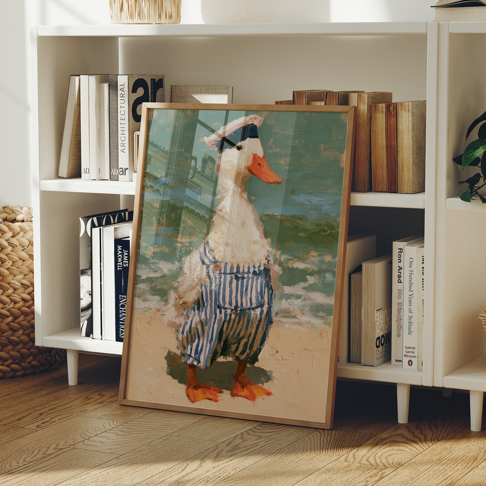 Sailor Duck At The Beach