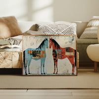 Two Horses, Painted Sides