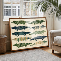 Ten Painted Alligators