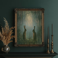 Two Hares In The Green Hush