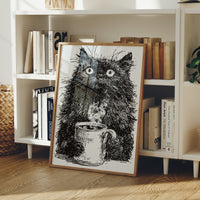 Cat After Too Much Coffee