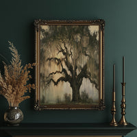 Live Oak Draped in Moss