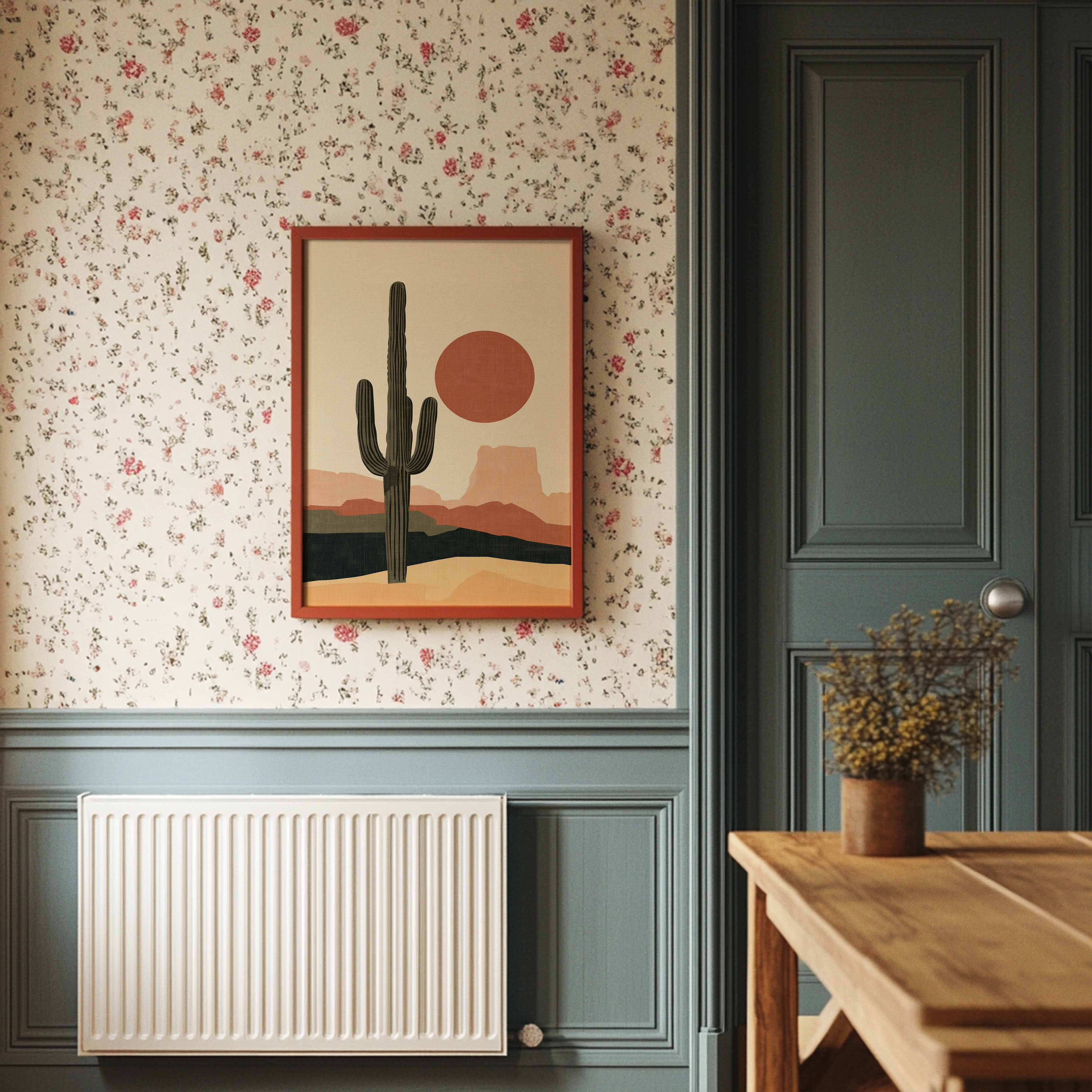 Minimalist Desert Sun Print