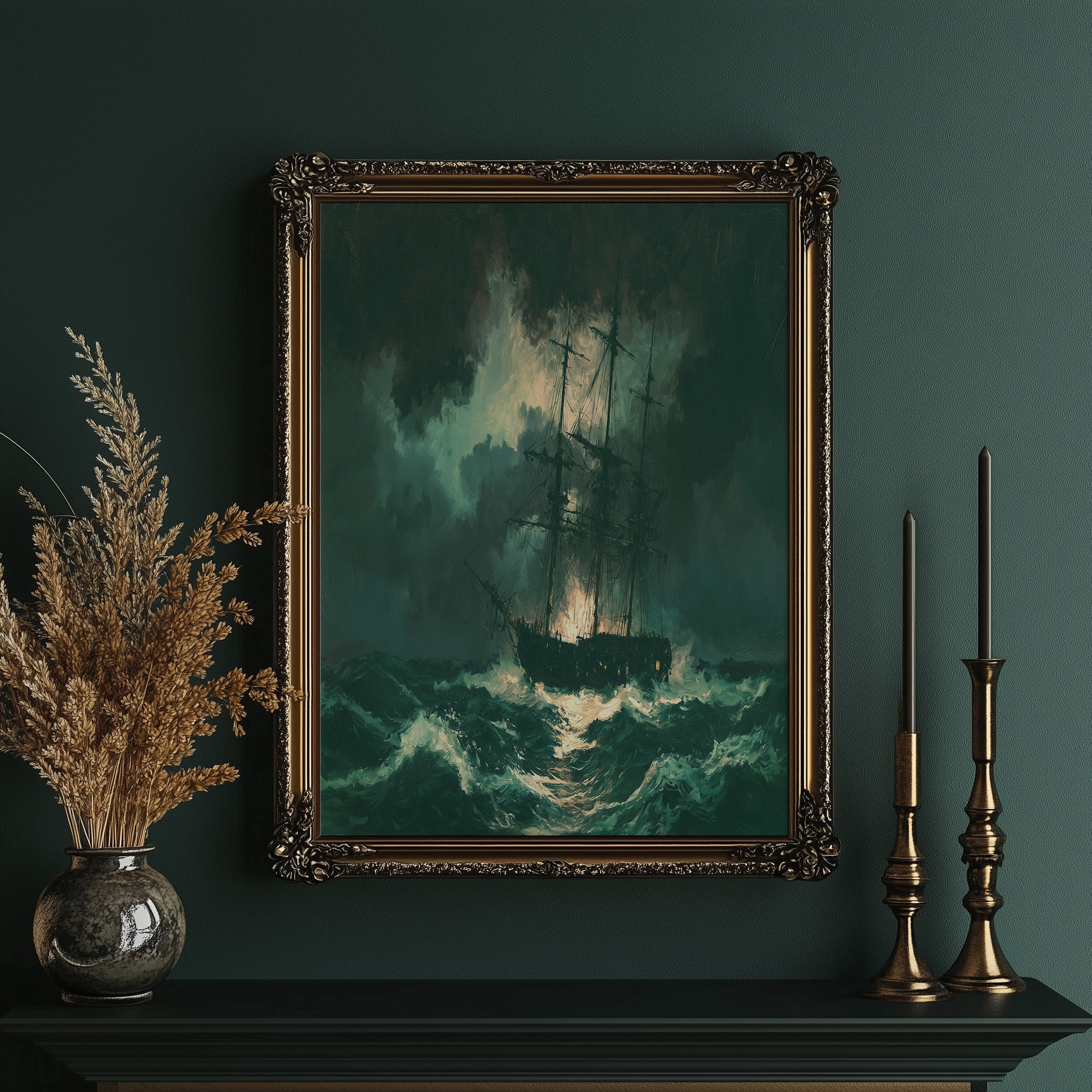 Emerald Storm at Sea