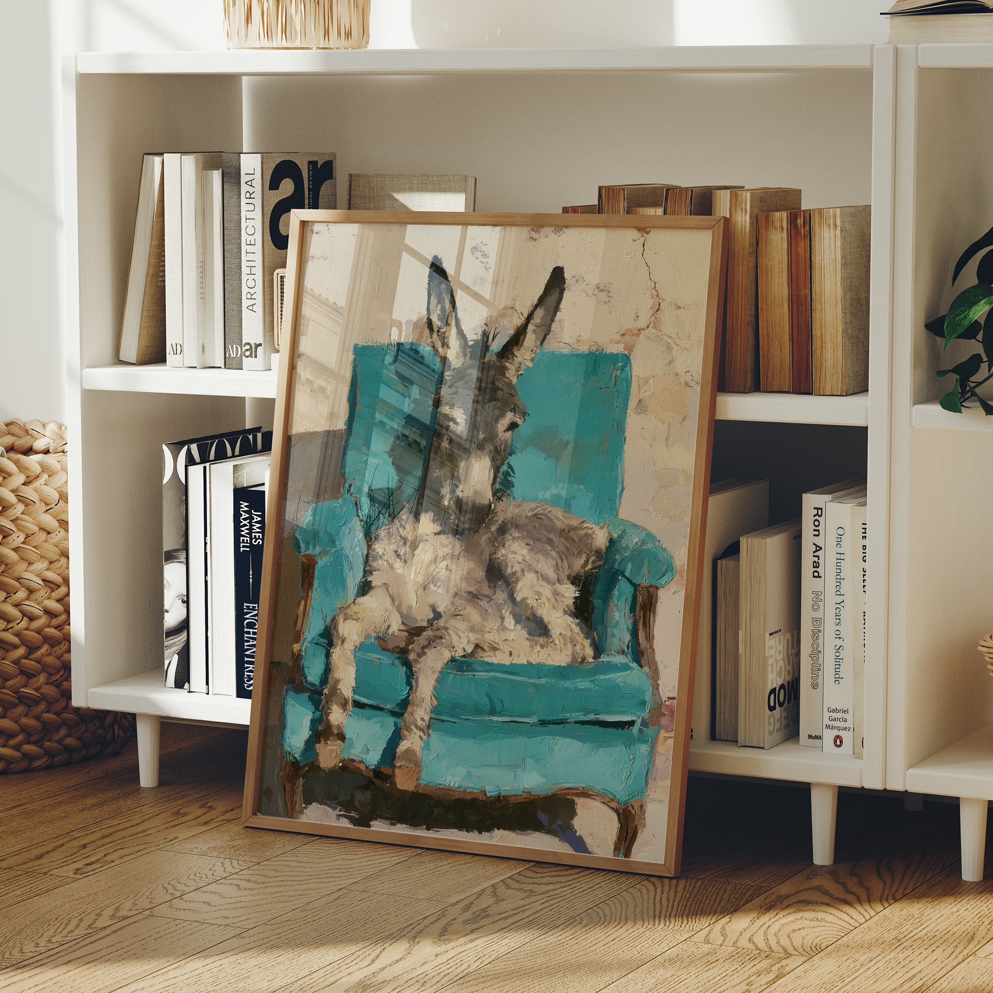 Donkey on a Turquoise Throne