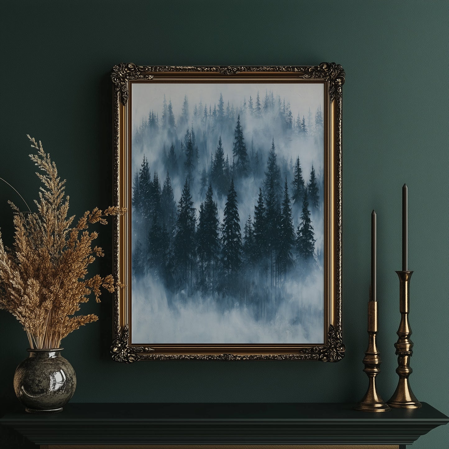 Blue Hour Pines