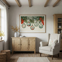Painted Glass, Winter Berries